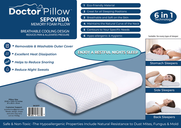 Eco friendly sales memory foam pillow