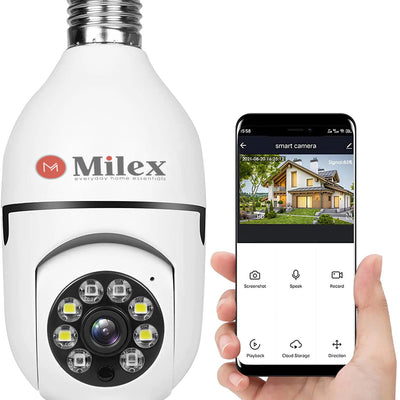 Milex light bulb security camera
