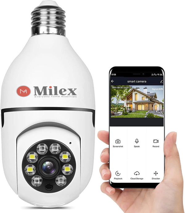 Milex light bulb security camera IGIA NEW YORK