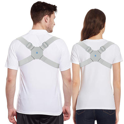Dual Sensor Smart Posture Corrector – Vibrating Back Trainer for Men & Women | Spine Alignment & Slouch Reminder