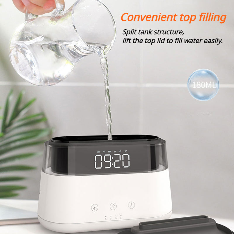 5-in-1 Alarm Clock FLAME DISFUSER - IGIA NEW YORK