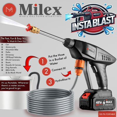 Milex Insta Blast Powerful, Portable, Hand-held Pressure Washer