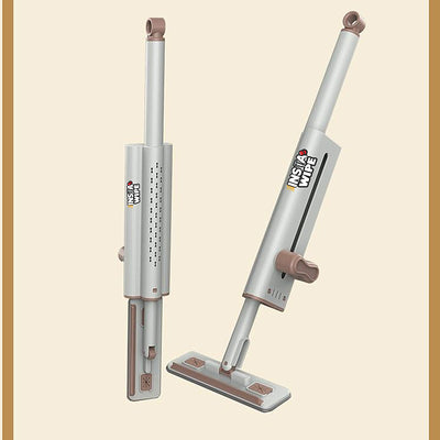 INSTA WIPE for Hardwood, Laminate Floor, Plastic Handle, Bucket Less Mop and Microfiber Refill