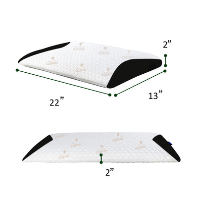 CARBON SNORE-X Ultra-THIN Flat PILLOW