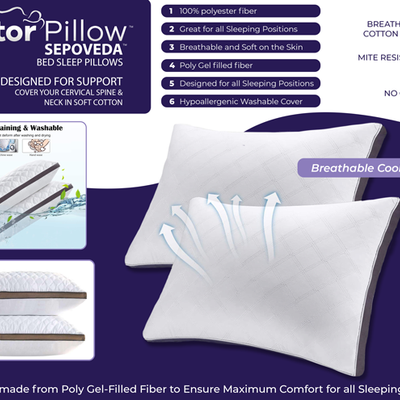 DOCTOR PILLOW - SEPOVEDA Sleep Bed Pillow